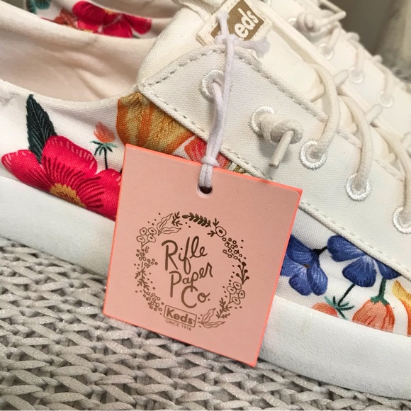 NWT Keds X Rifle Paper Co Kickback Blossom Sneakers - Picture 5 of 16